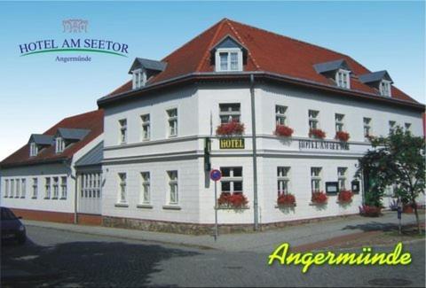 Hotel Am Seetor Angermunde Exterior photo